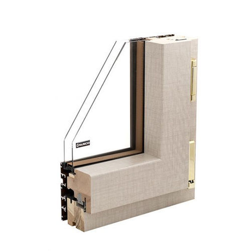 Profilo in alluminio - SINTESY W70 - Nusco - impiallacciato in legno / per finestra / per porta