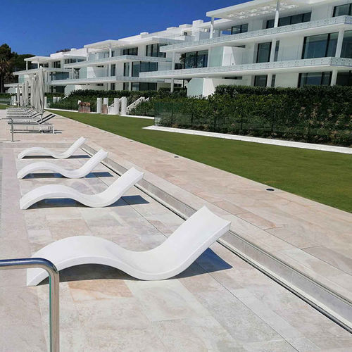 Griglia per canaletta in gres porcellanato - COMPACT - Rosa Gres - per spazio pubblico / per piscina