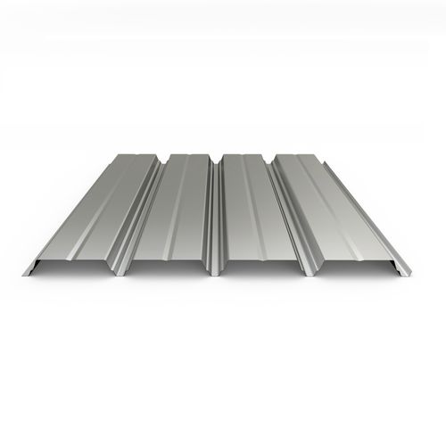 Rivestimento di facciata in acciaio galvanizzato - EUROBASE 48 FS - EUROPERFIL, SA - perforato / prelaccato / acustico