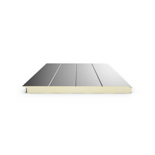Pannello sandwich per facciata - &Aacute;TICA - EUROPERFIL, SA - bifacciale metallico / anima in poliisocianurato PIR / ad alta resistenza