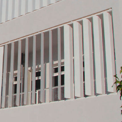 Frangisole in alluminio - DUTEC 315H  - Durmi - per facciata / verticale / orientabile