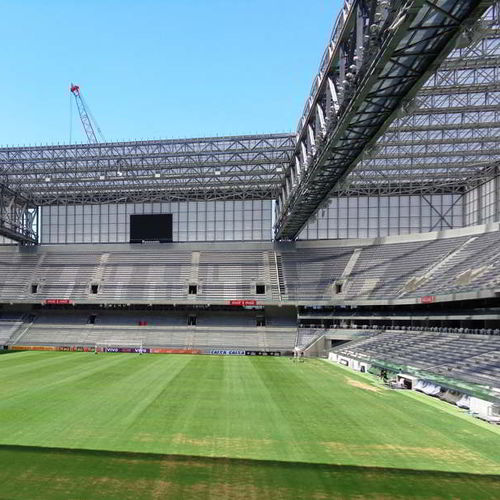 Struttura matallica per copertura retrattile - ESTADIO JOAQUIM AMÉRICO GUIMARÃES - Lanik
