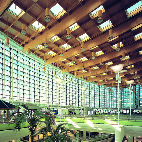 Ossatura in legno lamellare - CENTRO COMERCIAL SANCHINARRO - Lanik - per carpenteria / contract