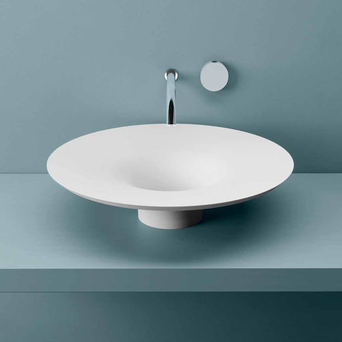 Lavabo da appoggio - TUBE - PLANIT - in Corian® / rotondo / senza foro