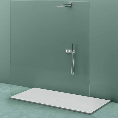 Piatto doccia rettangolare - PIAZZA 1 - PLANIT - da appoggio / rasoterra / in Corian®