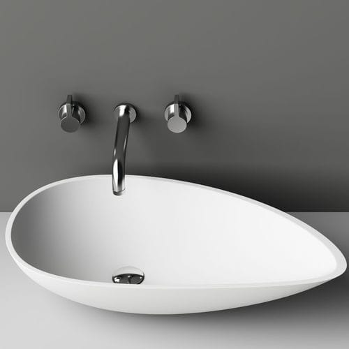 Lavabo da appoggio - WING - PLANIT - in Corian® / senza foro / senza troppopieno