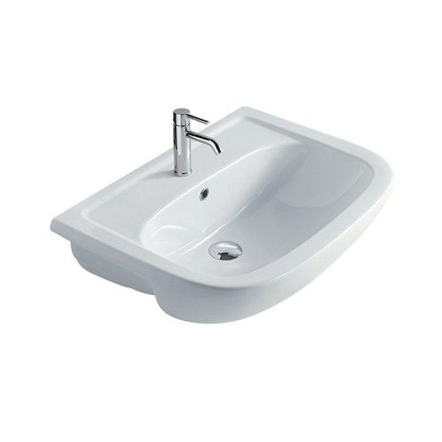 Lavabo da semincasso - 6003 - GALASSIA - in ceramica / contemporaneo