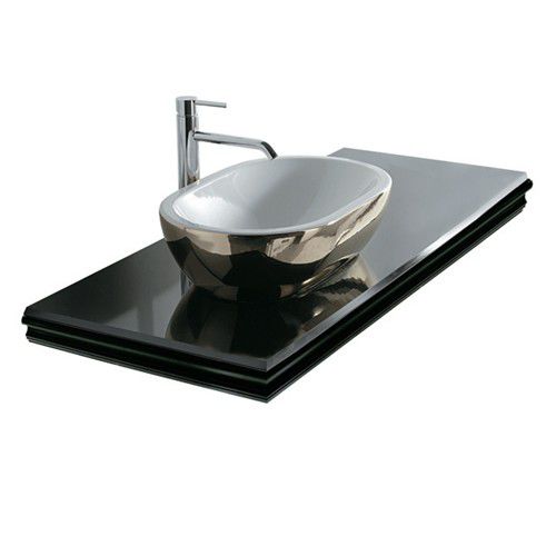 Piano lavabo in vetro - 5554NE - GALASSIA