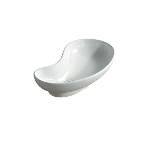 Lavabo da appoggio - 6018 - GALASSIA - in ceramica / organico / contemporaneo