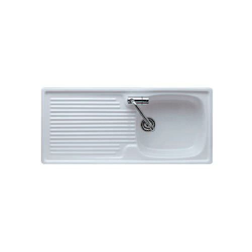 Lavello a 1 vasca - 5002 - GALASSIA - con gocciolatoio / in ceramica / da incasso