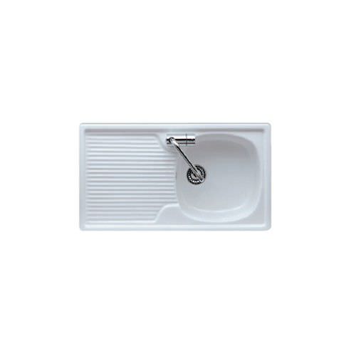 Lavello a 1 vasca - 5001 - GALASSIA - con gocciolatoio / in ceramica / da incasso