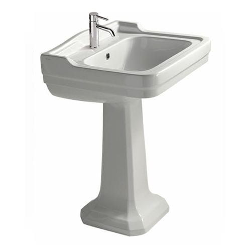 Lavabo autoportante - 8416M - GALASSIA - in ceramica / rettangolare / classico
