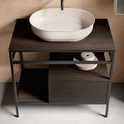 Supporto per lavabo in legno - SW112  - RAB ARREDOBAGNO - in metallo