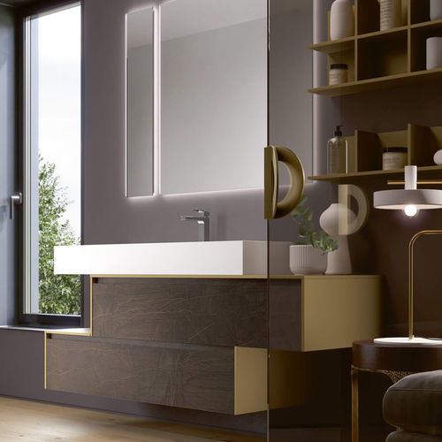 Mobile lavabo sospeso - TR106  - RAB ARREDOBAGNO - in HPL / contemporaneo / senza ante
