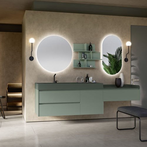 Mobile lavabo sospeso - TR110  - RAB ARREDOBAGNO - in HPL / contemporaneo / senza ante