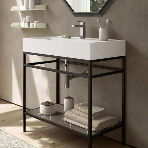 Supporto per lavabo in HPL - TR114  - RAB ARREDOBAGNO - in metallo laccato