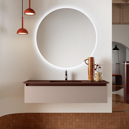 Mobile lavabo sospeso - ST101  - RAB ARREDOBAGNO - in legno / contemporaneo / senza ante