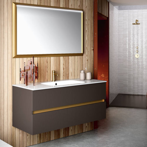 Mobile lavabo sospeso - ST102 - RAB ARREDOBAGNO - in legno / contemporaneo / senza ante