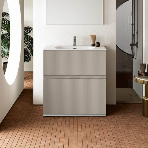 Mobile lavabo da appoggio - ST105 - RAB ARREDOBAGNO - in legno / contemporaneo / senza ante