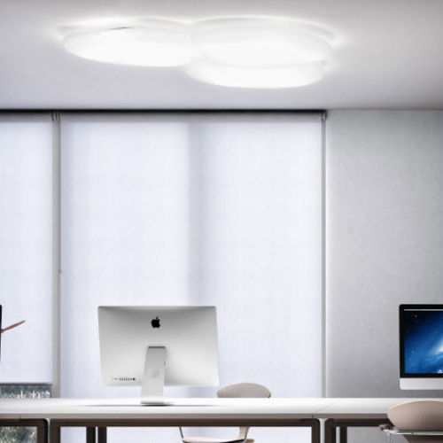 Plafoniera contemporanea - MOON - alma light - in ferro / in polietilene / LED