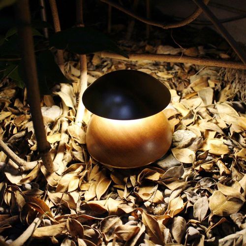 Lampada da tavolo - BELL - alma light - in acciaio inossidabile / in ottone lucidato / in legno massiccio