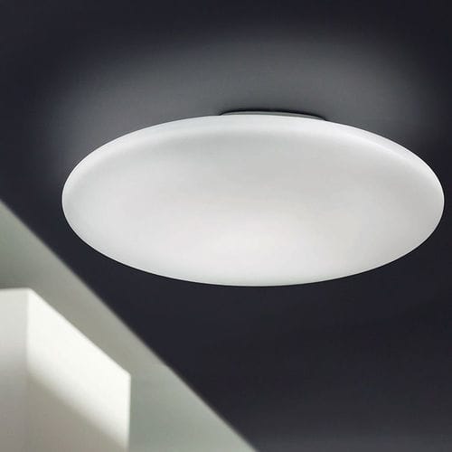 Plafoniera contemporanea - SUN - alma light - rotonda / in vetro opalescente / in ferro