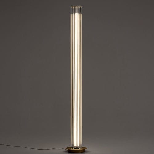 Colonna luminosa contemporanea - TOTEM I - alma light - in ferro / in metallo verniciato / in vetro borosilicato