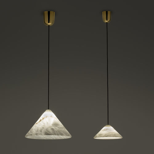 Lampada a sospensione - FUJI  - alma light - in ferro / in ottone lucidato / in alabastro