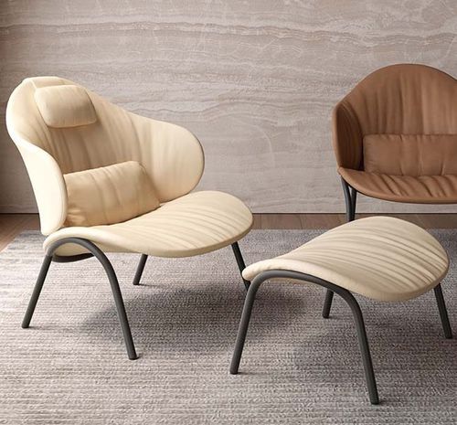 Poltrona contemporanea - FUNDA BOLD - Viccarbe - in tessuto / in pelle / in acciaio