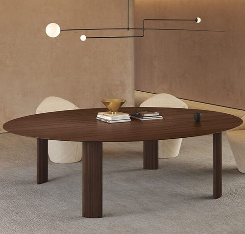 Tavolo contemporaneo - Fuste - Viccarbe - in rovere / in MDF / con supporto in legno