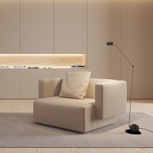 Poltrona contemporanea - STEP  - Viccarbe - in tessuto / in pelle / con cuscino rimovibile