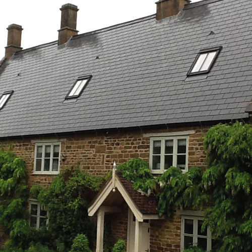 Copertura in composito - TAPCOSLATE CLASSIC - Tapco Roofing Products - in polipropilene / in calcare / aspetto ardesia
