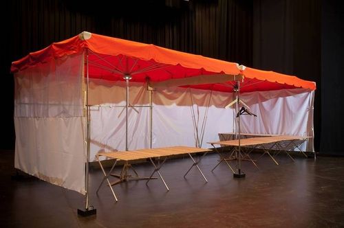 Ombrellone in tessuto - Symo Parasols - in alluminio / contract