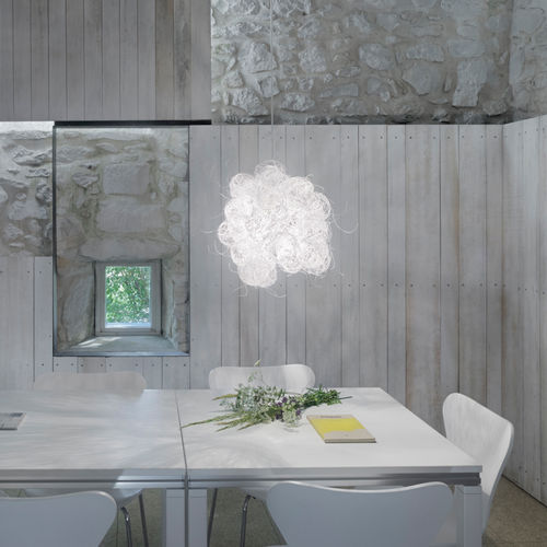 Lampada a sospensione - BLUM - a emotional light - in acciaio inossidabile / in acciaio verniciato / design originale