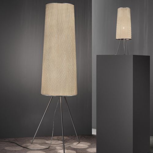 Lampada da terra - URA  - a emotional light - in maglia di acciaio inossidabile / contemporanea / con cavo