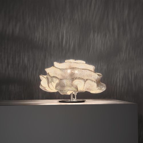 Lampada da tavolo - NEVO - a emotional light - in maglia di acciaio inossidabile / design originale / con cavo
