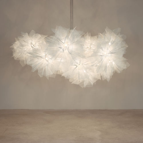 Lampada sospesa - Fluo compo large - a emotional light - in acciaio verniciato / in acciaio galvanizzato / design originale