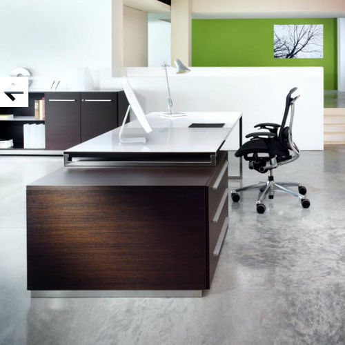 Scrivania direzionale - APLOMB - Arlex - contemporanea / in metallo / in vetro