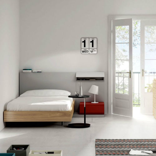 Letto singolo - KAIROS - Arlex - contemporaneo / con comodini / in legno