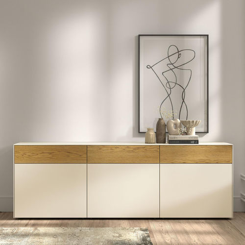 Credenza alta - Freestyle - Arlex - contemporanea / in legno laccato / in vetro