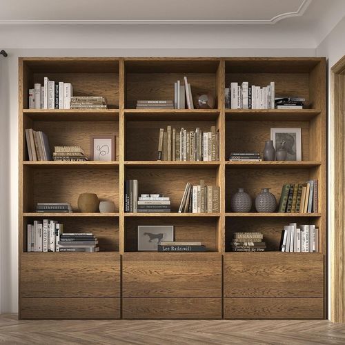 Libreria contemporanea - Shelves - Arlex - in legno laccato / con contenitore / vetrata
