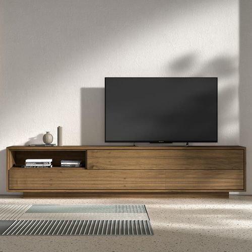 Mobile porta TV contemporaneo - Odeon - Arlex - lowboard / in legno laccato / bianco
