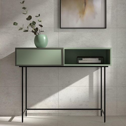 Consolle contemporanea - Nara - Arlex - in legno laccato / con supporto in metallo / rettangolare