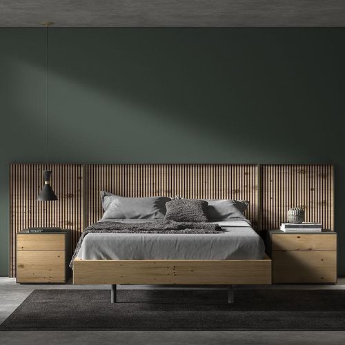 Letto matrimoniale - Hipnos - Arlex - contemporaneo / con testiera / con comodini