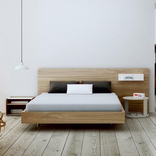 Letto matrimoniale - Kairos - Arlex - contemporaneo / con base contenitore / con comodini