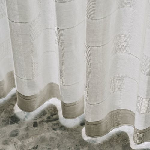 Tendina voile a tinta unita - NOLAN   - Larsen - geometrica / in lana / in tela