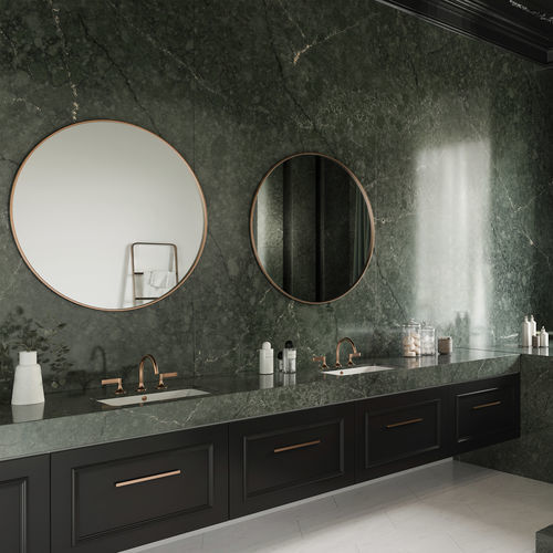Piano lavabo doppio - Jardin Emerald - Cosentino - in Silestone®