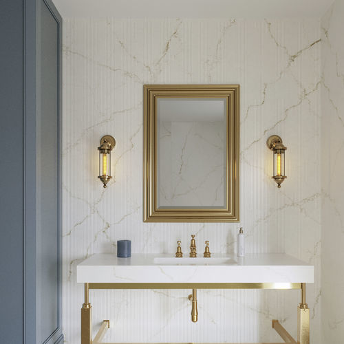 Rivestimento murale per interni - Élysée - Cosentino - in Silestone® / levigato / aspetto marmo