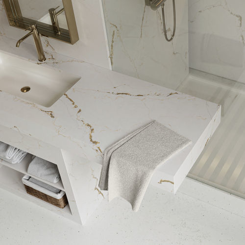Piano lavabo in Silestone® - Le chic : Versailles Ivory - Cosentino