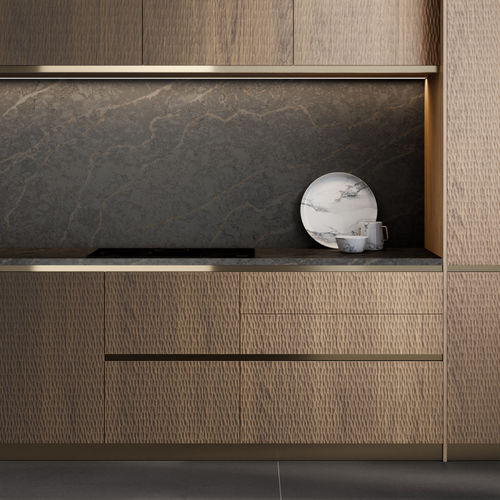 Rivestimento murale per interni - Le chic : Bohemian Flame - Cosentino - in Silestone® / per uso residenziale / da bagno